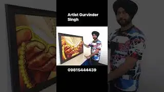Artist Gurvinder Singh#baba nanak#duet  viral #love # oil painting # Ravinder grewal# sikhi art#art
