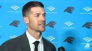 Carolina Panthers introduce head coach Dave Canales, general manager Dan Morgan