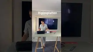 DIY TV Wand! Trockenbauwand - Kabelorga - Beleuchtung #tvwall #wohnzimmerideen #sideboard #hue