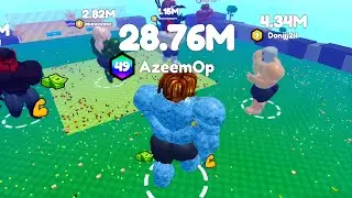 Eat Pizza to Grow GIGACHAD - Becoming GIGACHAD with 54.34M Points in Roblox