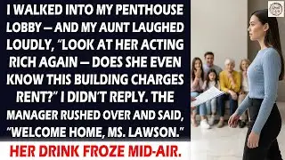 My Aunt Mocked Me in the Lobby, Until The Building Manager Revealed the Truth