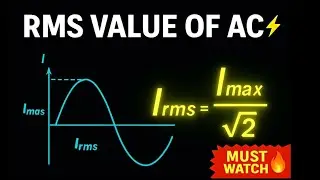🔥 RMS Value of Alternating Current | Formula + PYQs | JEE & NEET Physics 2025