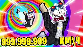 УПАЛ В САМУЮ ГЛУБОКУЮ ДЫРУ В МИРЕ НА 999.999.999 КМ И НЕ РАЗБИЛСЯ! ROBLOX Hole Fall Simulator