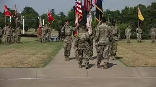 101st Airborne Division hold Color Casing Ceremony for deployment to Europe