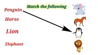 Match the word with pictures | Match the following |Match the words with animal |#matchthefollowing