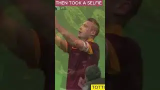 Totti Scores&hellip; Then Takes a SELFIE! 😂📸 Iconic Celebration! #shorts