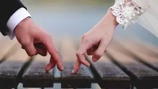 FREE STOCK VIDEO FOOTAGE - BRIDE - GROOM ROMANTIC FINGER    I