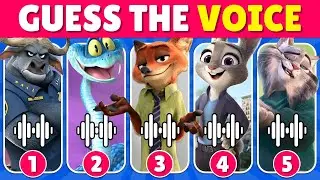 Guess Zootopia 2 Characters by Their Voice ~ Who Are They in Real Life? 🦊🐰