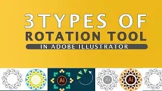 Perfect Rotation Object | How to Use the Rotate Tool in Illustrator | Transform tool | Repeat Tool
