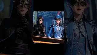 Huo Yuhao disguised in soul land's silly mask😂 and Wang Dong😍💘 #huoyuhao #soulland