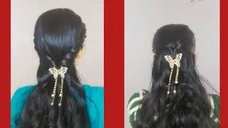 TWO EASY OPEN HAIRSTYLE # for claw clip# hairstyle # everyday hairstyle 