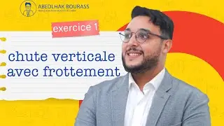 chute verticale avec frottement exercice 1 application