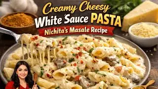 White sauce pasta 🥘creamy cheesy everyone is like😋