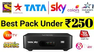 Tata Sky BEST PACK Under Rs.250  | Tata Sky Channel Selection Under Rs.250 #TataSky #TataSkyBestPack