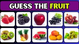 Guess the Fruit in 3 Seconds Challenge | 50 Fruits Quiz | Fast-paced Fruit Game