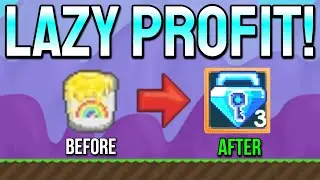 LAZY PROFIT WITH PAINT BUCKET 🤑!!! (NO FARMING!!!) | Growtopia How To Get Rich 2021 | imnoop YT