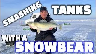 Smashing tanks with a Snowbear (Lake Winnipeg)