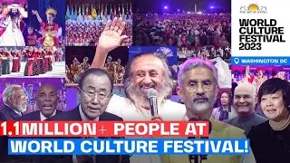 1.1 Million People | 180 Countries | World Culture Festival 2023 Highlights | Art Of Living