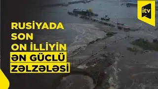Rusiyada baş verən dəhşətli sunaminin g&ouml;r&uuml;nt&uuml;ləri