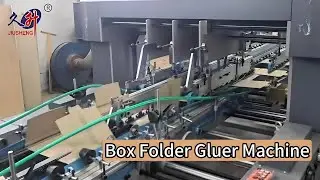 Box Folder Gluer Machine by JIUSHENG &ndash; Fast & Strong Box Gluing in Action