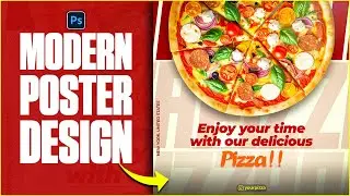 Design Easy And Modern Fast Food Poster Design In Photoshop  l Photoshop Tutorial