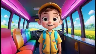 Bright Rainbow Bus Ride &mdash; Come Along! | Colorful Kids Song & Nursery Rhyme Adventure