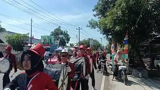 Drumband Gema Swara Smania SMA Negeri 1 Adipala Cilacap on the Street 