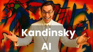 Kandinsky abstract AI art &mdash; bold shapes, vibrant colors