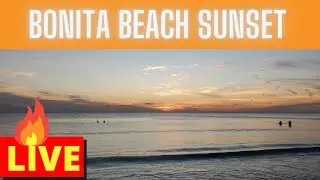 Bonita Beach Sunset and Waves in October Bonita Springs Florida