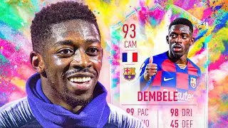 IS HE BETTER THAN RIBERY?! 🤯 93 SUMMER HEAT DEMBELE PLAYER REVIEW! - FIFA 20 Ultimate Team