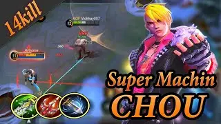 Super Machine Chou - Build Fast Speed 2020 | Chou Gameplay Mobile Legend Khmer