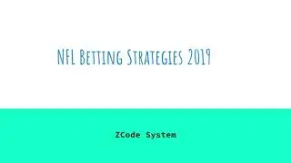 NFL Betting Strategies 2019 revealed