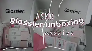 ASMR Glossier Unboxing Haul + discount code!