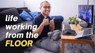 Floor Desk Setup | I'm now working from the floor in 2021 | Filipino minimalist