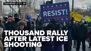 2,000 rally in Traverse City against ICE actions in Minnesota shooting