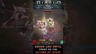 Diablo 3: N&eacute;cromancien Nova Speed GR 120 #shorts #diablo3 #necromancer #season37