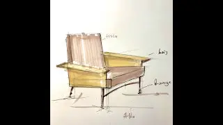 Dessiner un fauteuil &ndash; Cours de dessin | Aga Werner &ndash; Atelier 3113