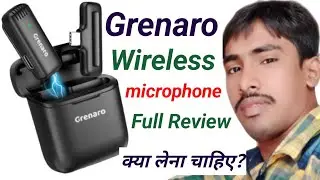 Grenaro wireless mic full review | Grenaro wireless mic noise cancellation test | voice quality text