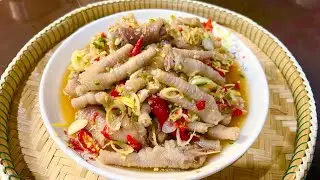 របៀបធ្វើ ជ្រក់ជើងមាន់ ឆ្ងាញ់ | Delicious pickles chicken feet recipe 
