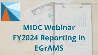 MIDC FY 24 Compliance Reporting
