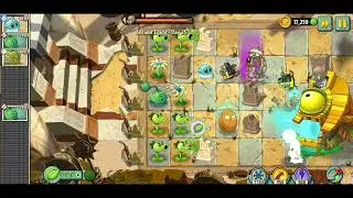 Boss Battle in Ancient Egypt - Scientist Zombie on the Sphinx - Plants Vs Zombies 2