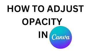 How to Adjust Opacity in Canva