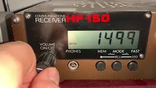 MW DX: WFED 1500 kHz Washington DC kHz, very clear copy in Oxford UK on vintage Lowe HF-150