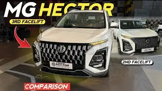 Mg Hector Plus new facelift: क्या पुराने customer पछताएंगे ? 2nd VS 3rd facelift changes