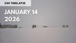 January 14, 2026 | 24h Timelapse | Swedish Lapland