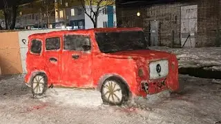 Ожившие снежные фигуры 2 часть | о.Итуруп