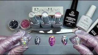 Mirror Ball New Year&rsquo;s Eve Nails | Beetles Tipex-Lite |#mirrornails #nails #amazonfinds #nailart