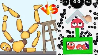 HIDE BALL🆚RAGDOLL BREAK (Help me)|| All Max Levels Funny gameplay ios #ragdollbreak #hideball