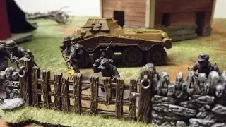Bolt Action Battle Report #4 German vs American- NEW FORMAT