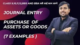 Journal Entry | Purchase Of Assets Or Goods Class 11| By Ashok Jayswal #journal_entry